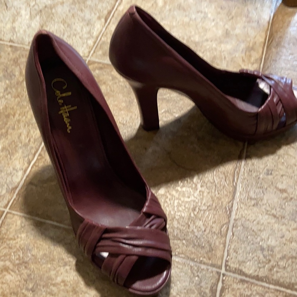Cole Haan Peep Toe Heels